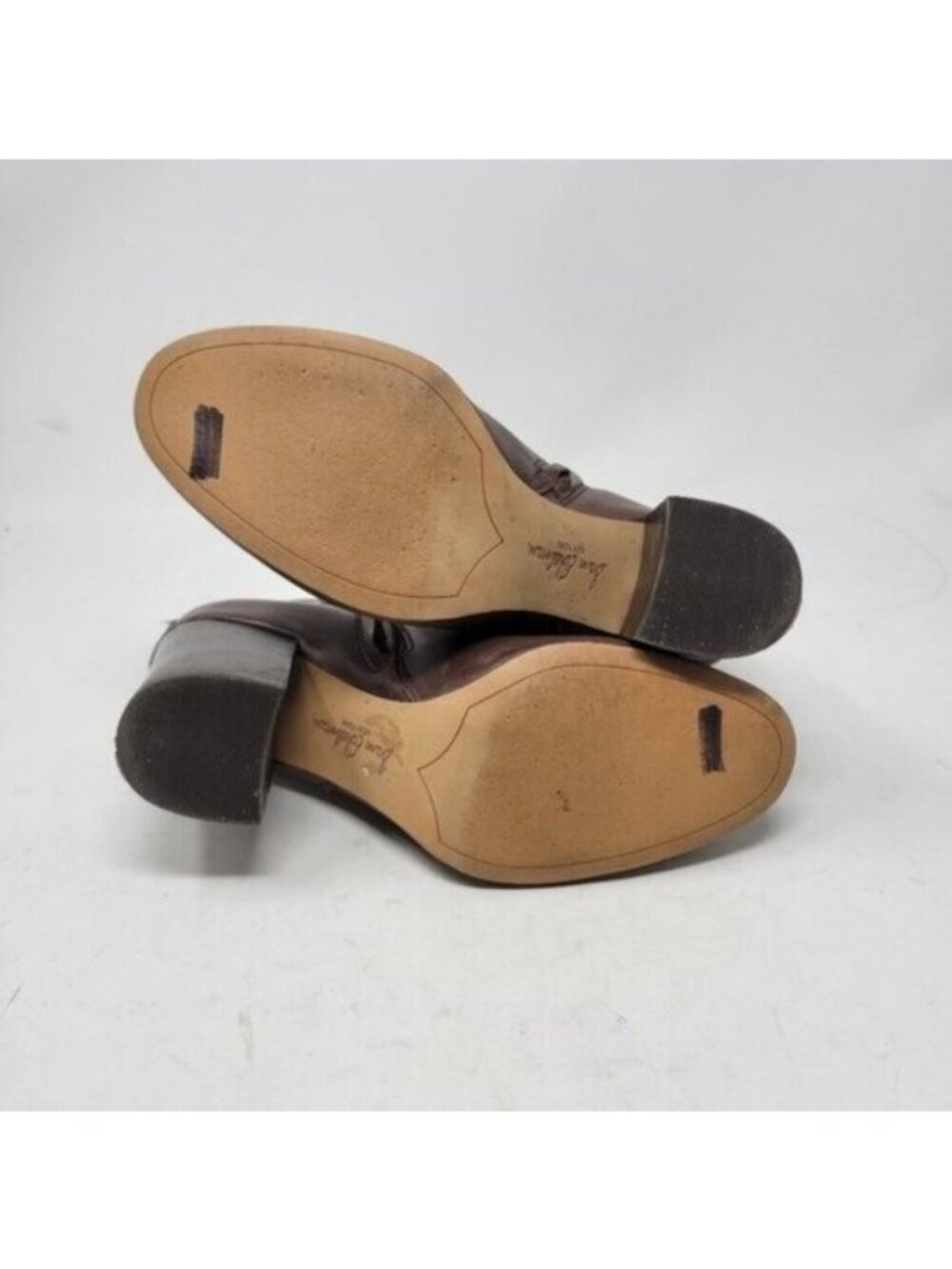 Sam Edelman | Fairfield Stacked Heel Dark Brown Leather Ankle Bootie - Picture 9 of 11